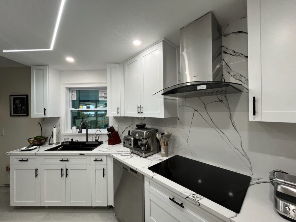 cabinets and countertops